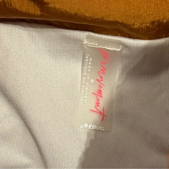 Free People Women's Orange Athletic Running Shorts - Picture 3 of 3